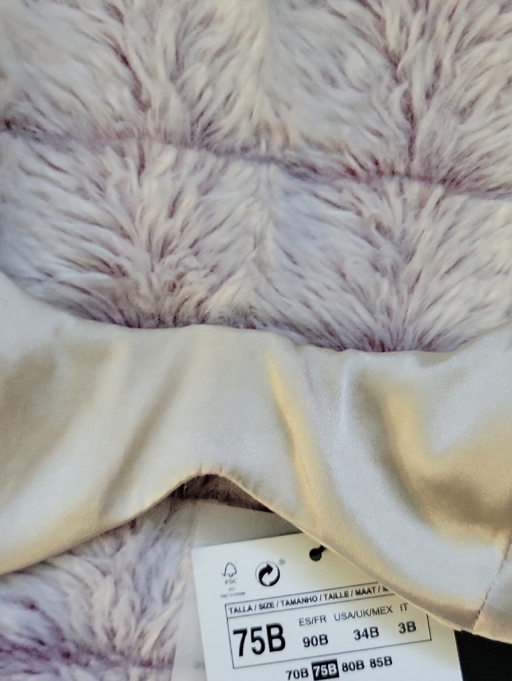 NWT Zara Silk Blend Lingerie Adjustable Straps Bra Underwire Beige Champagne 34B - Picture 11 of 11